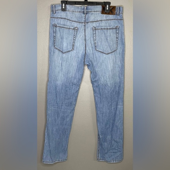Michael Kors Mens Light Wash Jeans, Size 34/30 100% Cotton Straight Cut - Picture 2 of 10